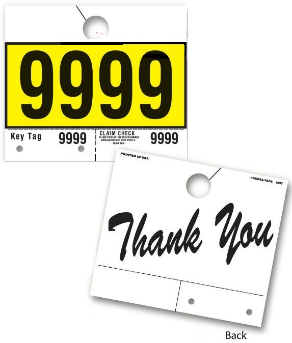 Service Department Hang Tags, 1000/set