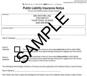 California automobile liability insurance identification card policy ...